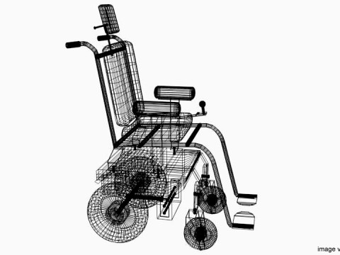 Self-control Wheelchair Modèle 3D