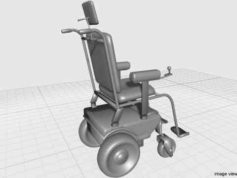Self-control Wheelchair Modèle 3D