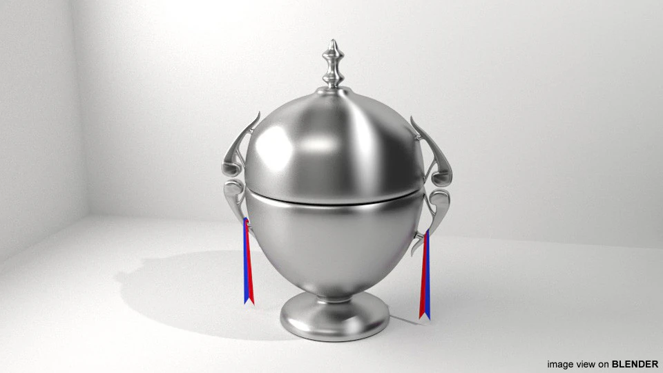 Trophy - Bowl 3D Model .c4d .max .obj .3ds .fbx .stl .blend 
