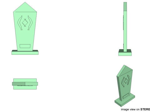 Trophy - Glass Modello 3D