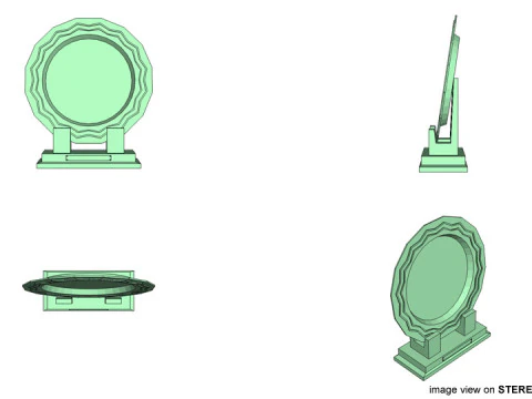 Trophy - Plate 3D Model