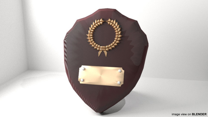 Trophy - Shields Model 3D .c4d .max .obj .3ds .fbx .stl .blend 