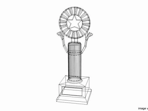 Trophy - Star 3D Model