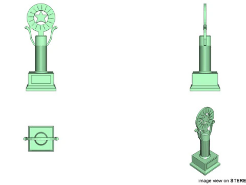 Trophy - Star 3D Model