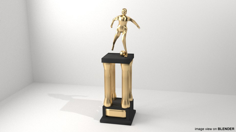 Trophy - Statue 3D Model .c4d .max .obj .3ds .fbx .stl .blend 