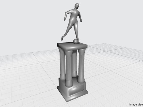 Trophy - Statue 3D Model