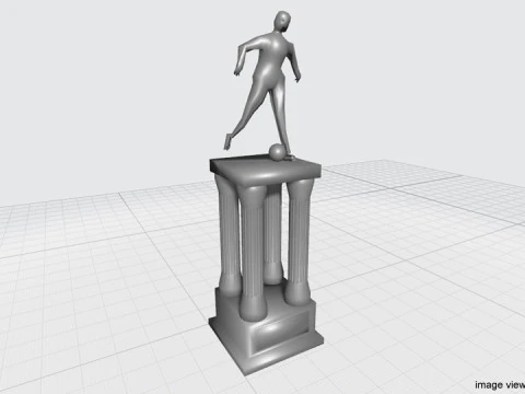 Trophy - Statue 3D Model
