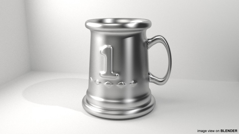 Trophy - Tankard 3D 模型 .c4d .max .obj .3ds .fbx .stl .blend 