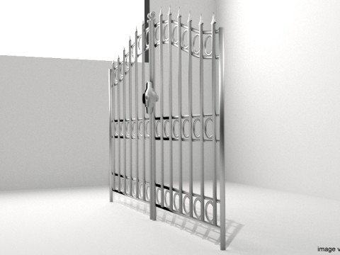 Steel Door Gate - Type 1 Modelo 3D