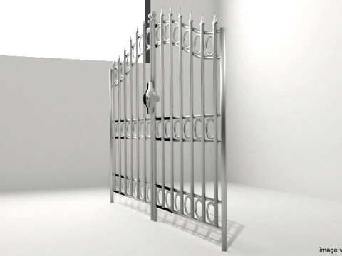 Steel Door Gate - Type 1 3D Model