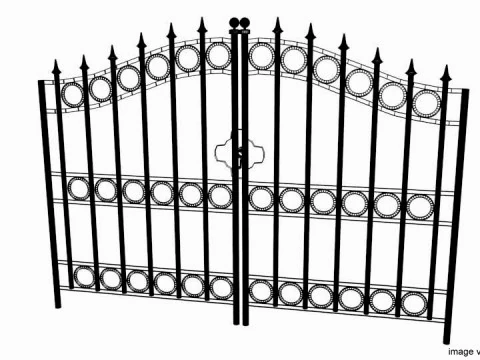 Steel Door Gate - Type 1 3D Model