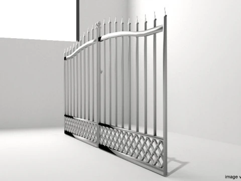 Steel Door Gate - Type 2 3D Model