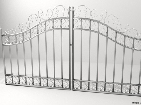 Steel Door Gate - Type 3 3Dモデル