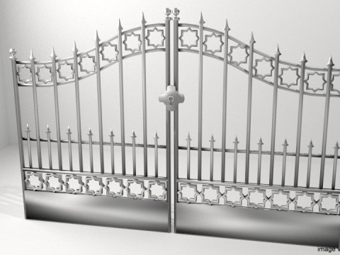 Steel Door Gate - Type 4 3Dモデル