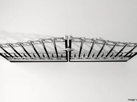 Steel Door Gate - Type 4 3D Model