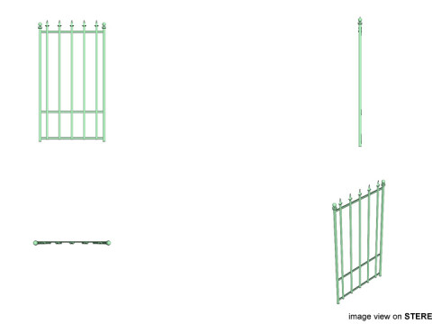 Gate Door - Type 1 3D Model
