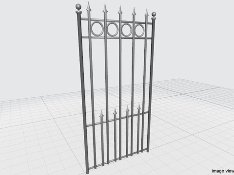 Gate Door - Type 2 3D Model