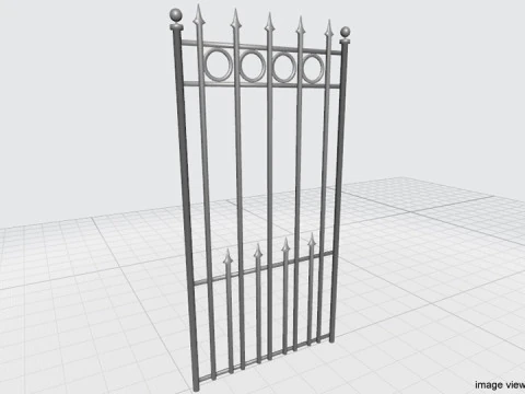 Gate Door - Type 2 3D Model