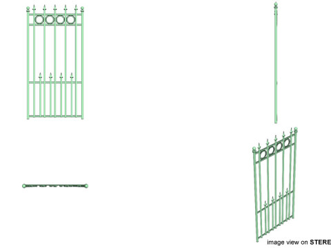 Gate Door - Type 2 3D Model