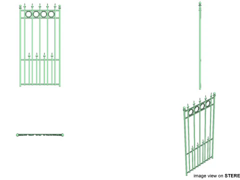 Gate Door - Type 2 3D Model