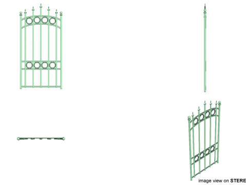 Gate Door - Type 3 3D Model