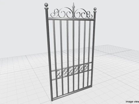 Gate Door - Type 4 3D Model
