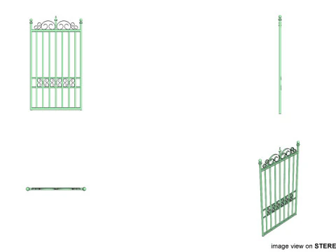 Gate Door - Type 4 3D Model