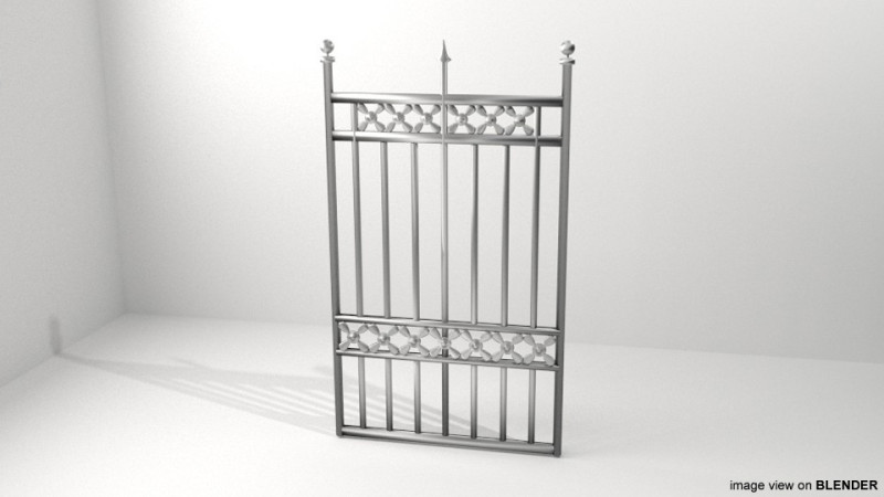 Gate Door - Type 5 Modelo 3D .c4d .max .obj .3ds .fbx .stl .blend 