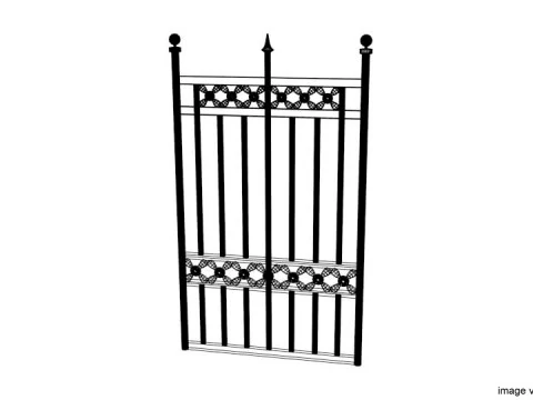 Gate Door - Type 5 3D Model