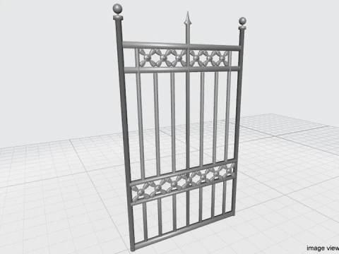 Gate Door - Type 5 3D Model