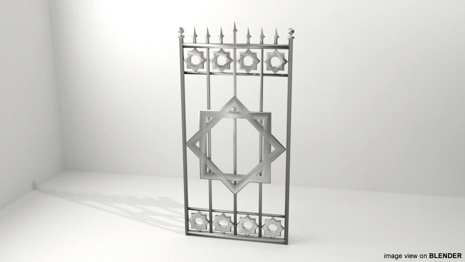 Porte de portail - Type 6 Modèle 3D .c4d .max .obj .3ds .fbx .stl .blend 
