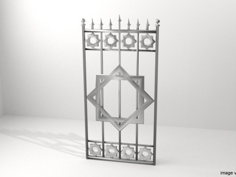Gate Door - Type 6 3D Model