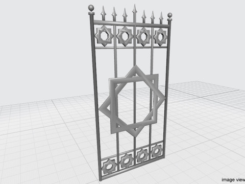 Gate Door - Type 6 3D Model