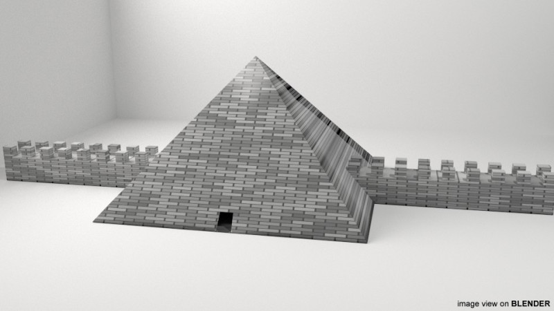 Pyramid of Cestius 3D Model .c4d .max .obj .3ds .fbx .stl .blend 