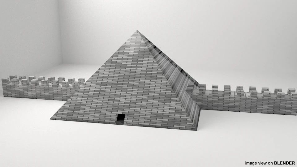 Pyramid of Cestius 3D Model .c4d .max .obj .3ds .fbx .stl .blend
