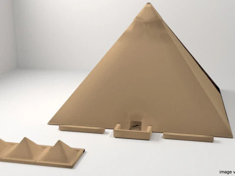 Pir&aacute;mide de Keops Modelo 3D