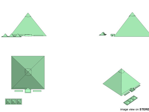 Pyramid of Khufu 3D Модель