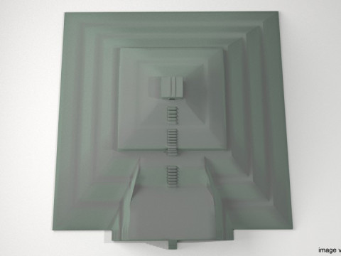 Pyramid of Sun 3D मॉडल