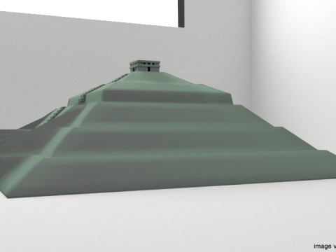 Pyramid of Sun 3D मॉडल