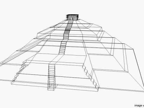 Pyramid of Sun 3D मॉडल