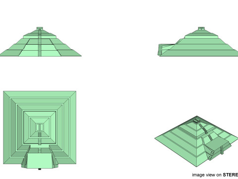 Pyramid of Sun 3D मॉडल