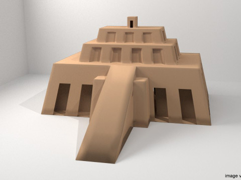 Ziggurat of Chogha Zanbil 3Dモデル