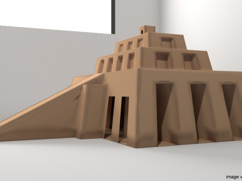 Ziggurat of Chogha Zanbil 3D मॉडल