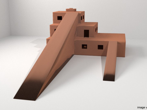 Ziggurat of Tepe Sialk 3Dモデル