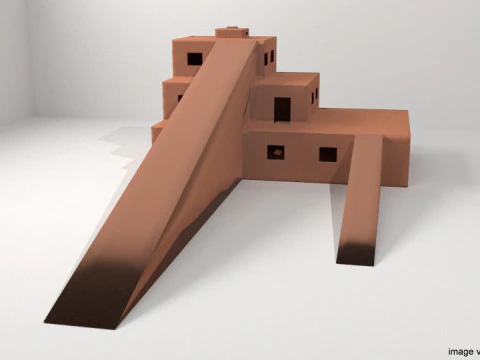 Ziggourat de Tepe Sialk Modèle 3D