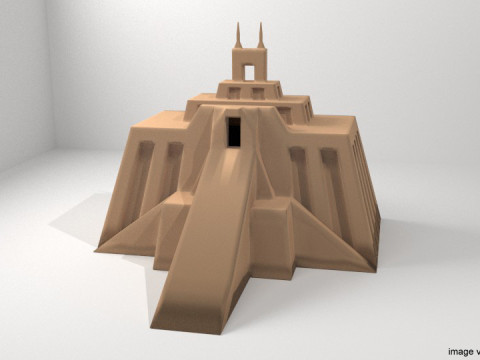 Ziggurat of Ur 3D-Modell