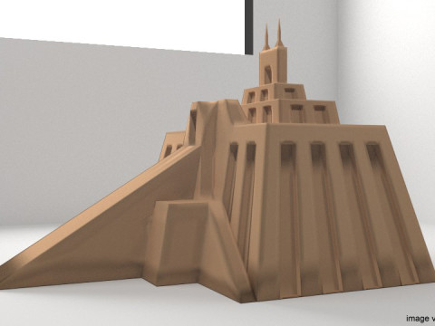 Ziggurat of Ur 3D Model