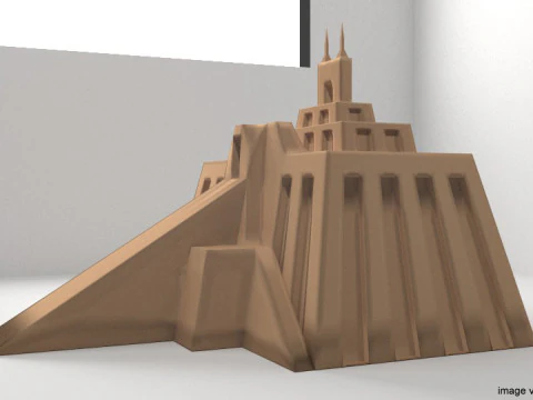 Ziggurat of Ur 3D Model