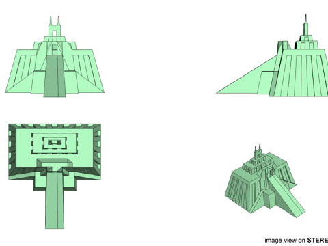 Ziggurat of Ur 3D Model