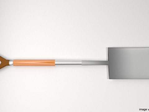 Gardening Tool - Digging Spade Model 3D